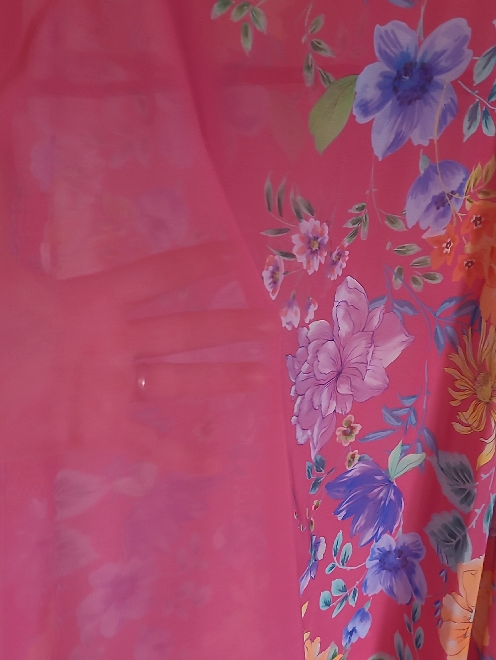 Sheer Floral Cover Up - Picture 2 of 5